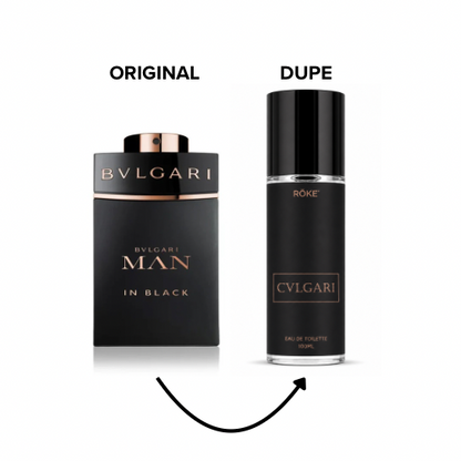 Dupe Bvlgari MAN IN BLACK para Hombre - 100ml EDT