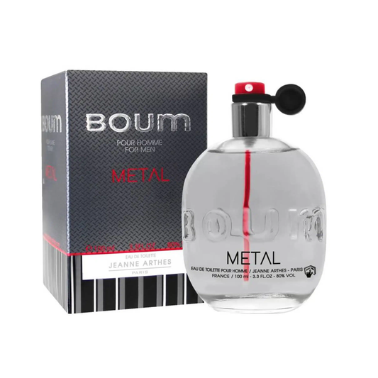 Jeanne Arthes Boum Metal 100ml EDT Hombre - Noir Perfumeria